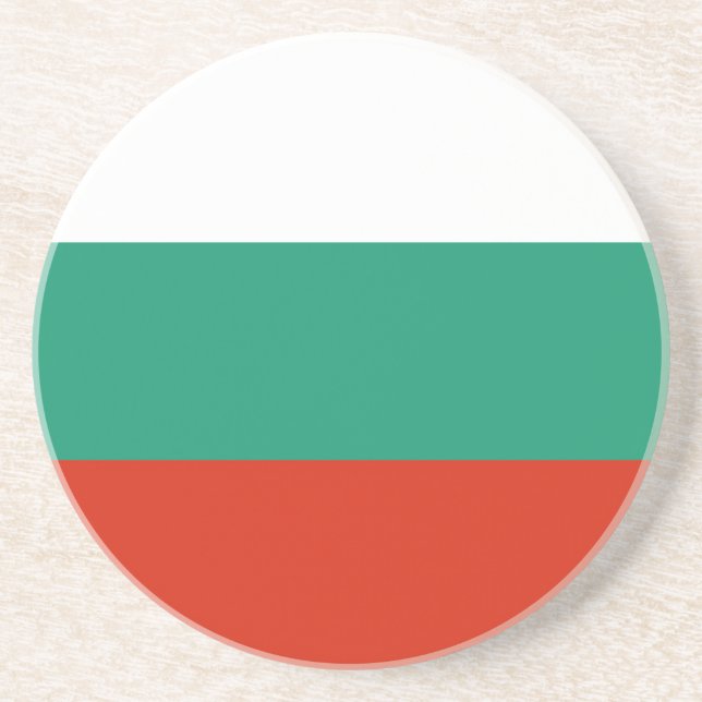 Flagge Bulgarien Getränkeuntersetzer (Vorne)