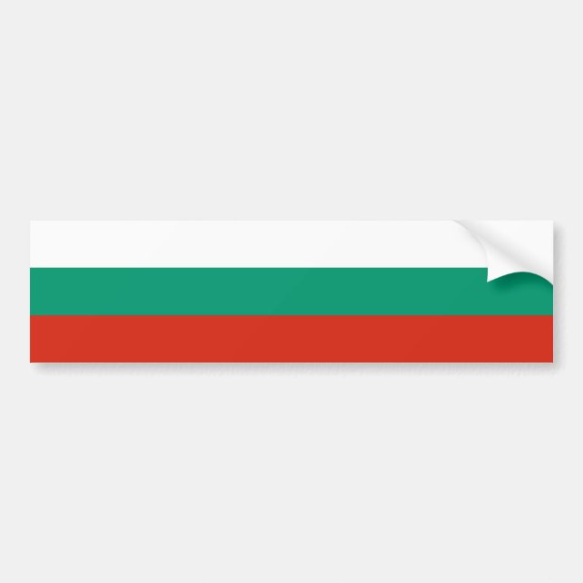 Flagge Bulgariens Autoaufkleber (Vorne)