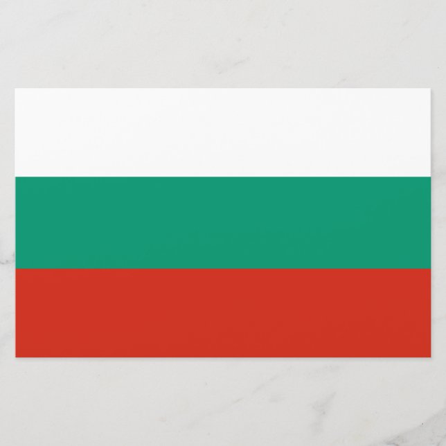 Flagge Bulgariens Briefpapier (Vorderseite)