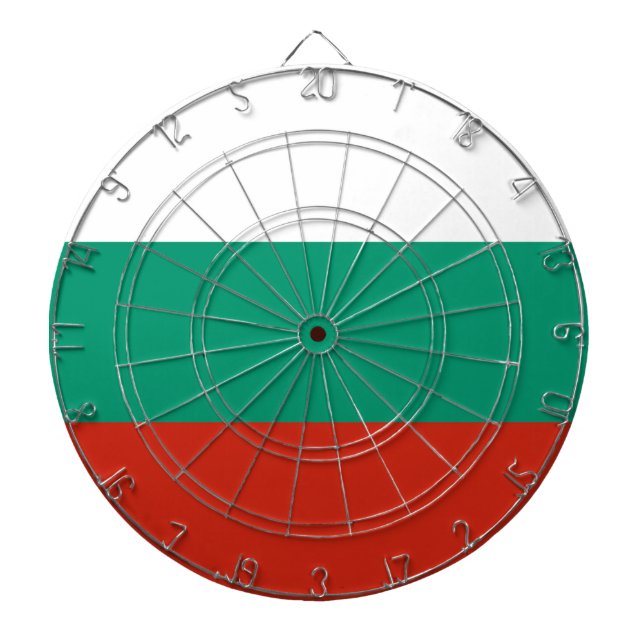 Flagge Bulgariens Dartscheibe (vorne)