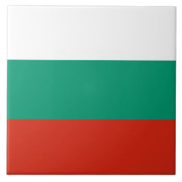 Flagge Bulgariens Fliese