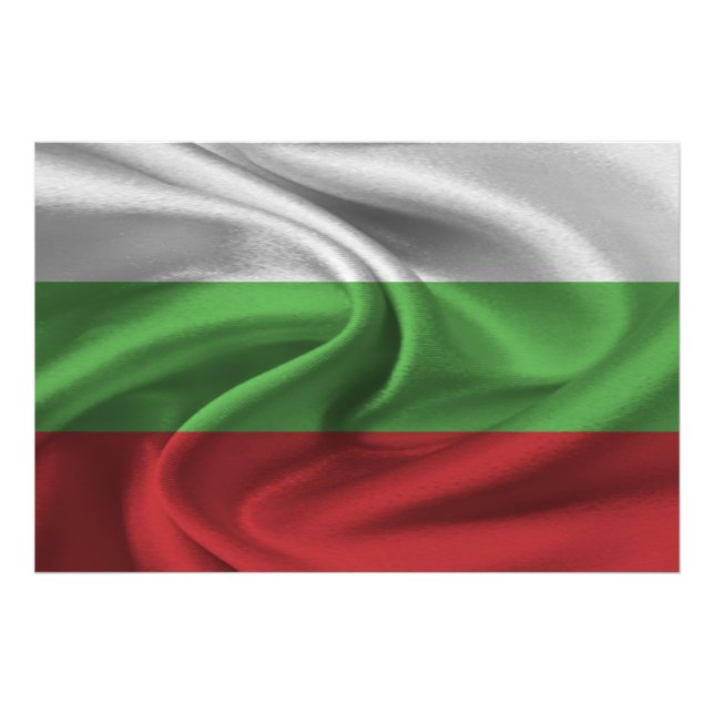 Flagge Bulgariens Fotodruck (Vorne)