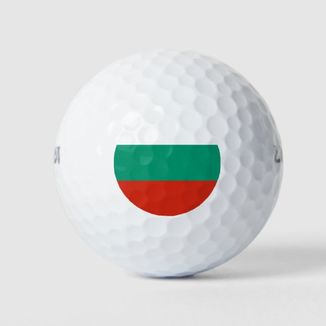 Flagge Bulgariens Golfball (Vorderseite)