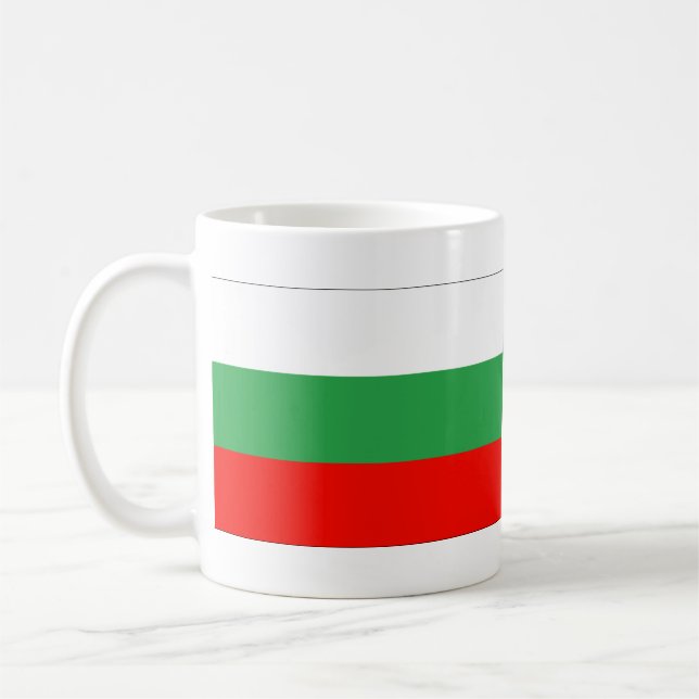 Flagge Bulgariens Kaffeetasse (Links)