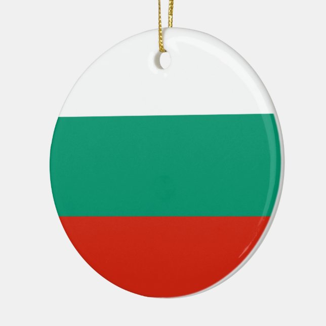 Flagge Bulgariens Keramik Ornament (Links)