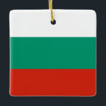 Flagge Bulgariens Keramikornament<br><div class="desc">Anpassbare World Flag Produkte - Bitte fühlen Sie sich frei,  Ihren eigenen Text hinzuzufügen.</div>