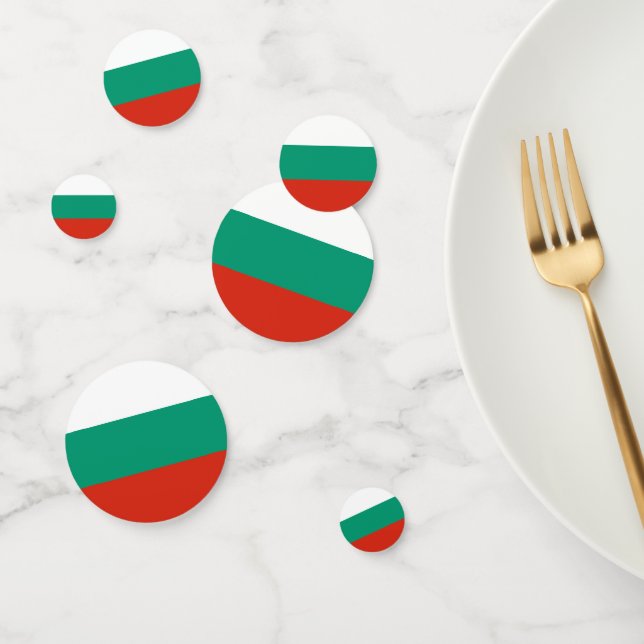 Flagge Bulgariens Konfetti (Gruppe)