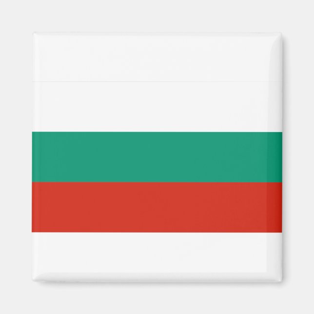 Flagge Bulgariens Magnet (Vorne)
