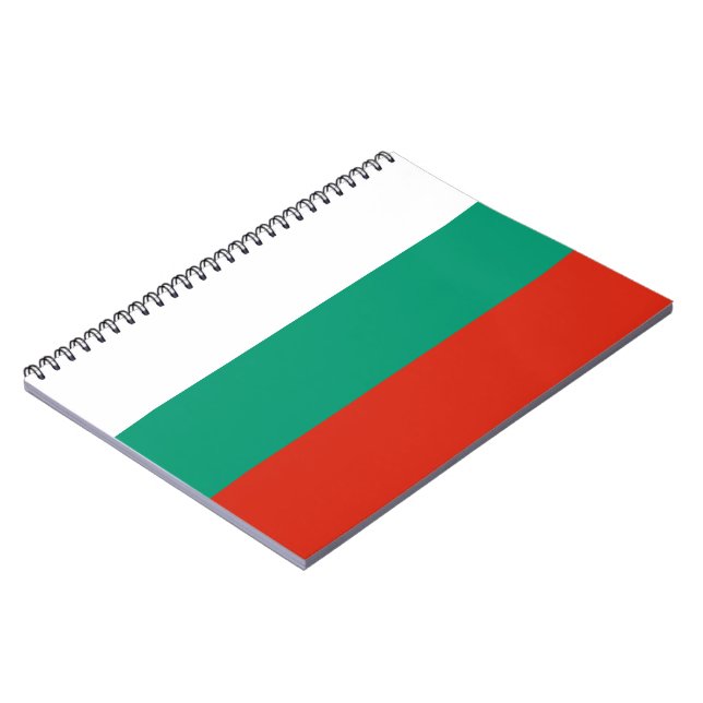 Flagge Bulgariens Notizblock (Linke Seite)