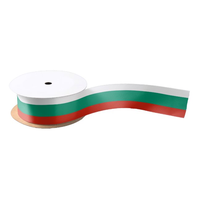 Flagge Bulgariens oder Bulgariens Satinband (Spule)