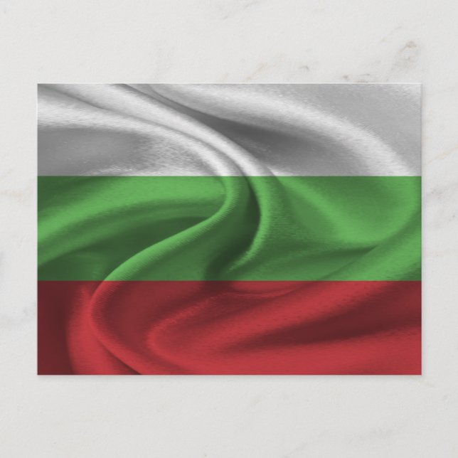 Flagge Bulgariens Postkarte (Vorderseite)