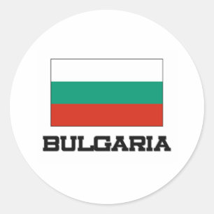 Flagge Bulgariens Runder Aufkleber