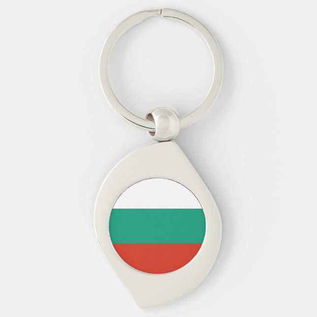 Flagge Bulgariens Schlüsselanhänger (Vorderseite)