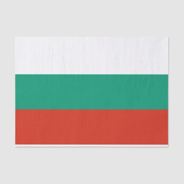 Flagge Bulgariens Seidenpapier (Vorderseite)