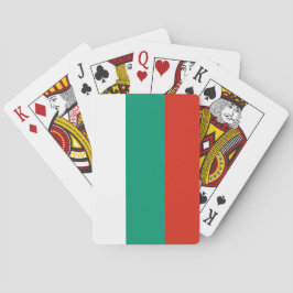 Flagge Bulgariens Spielkarten