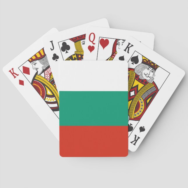 Flagge Bulgariens Spielkarten (Rückseite)