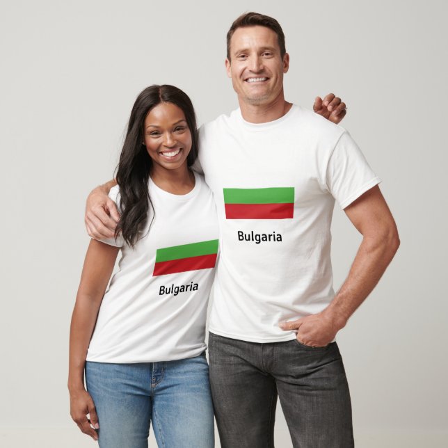 Flagge Bulgariens T-Shirt (Unisex)