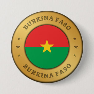 Flagge Burkina Faso Button