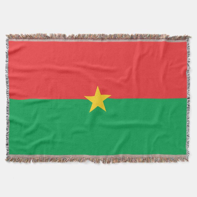 Flagge Burkina Faso Decke (Vorderseite)