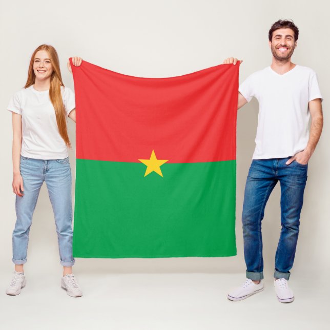 Flagge Burkina Faso Fleecedecke (Beispiel)