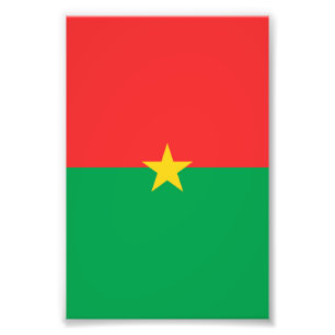 Flagge Burkina Faso Fotodruck