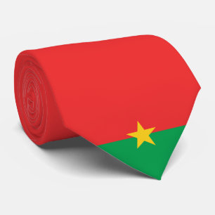 Flagge Burkina Faso Krawatte