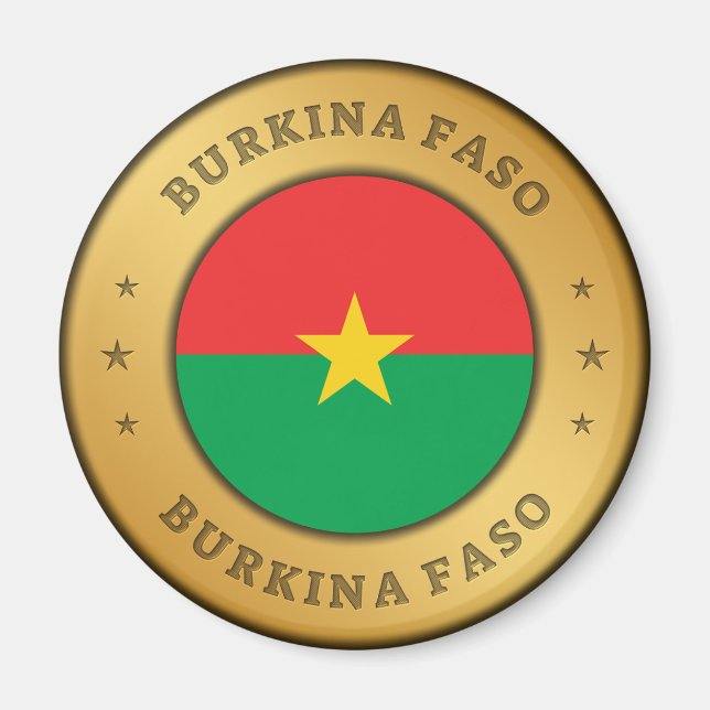 Flagge Burkina Faso Magnet (Vorne)