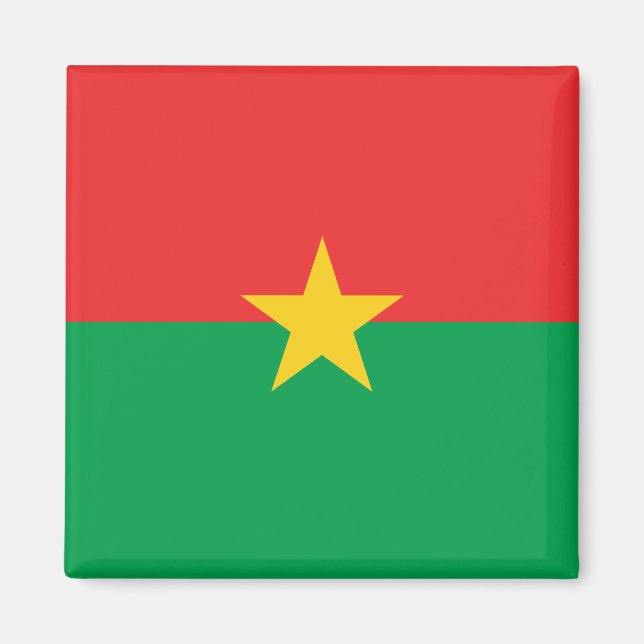 Flagge Burkina Faso Magnet (Vorne)