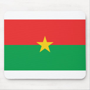 Flagge Burkina Faso Mousepad