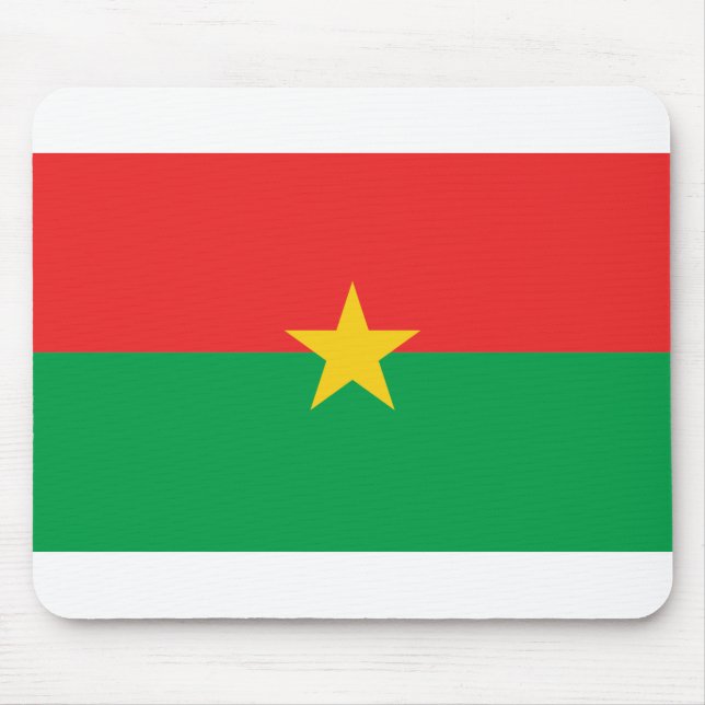Flagge Burkina Faso Mousepad (Vorne)