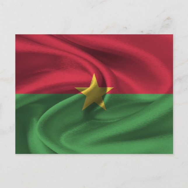 Flagge Burkina Faso Postkarte (Vorderseite)
