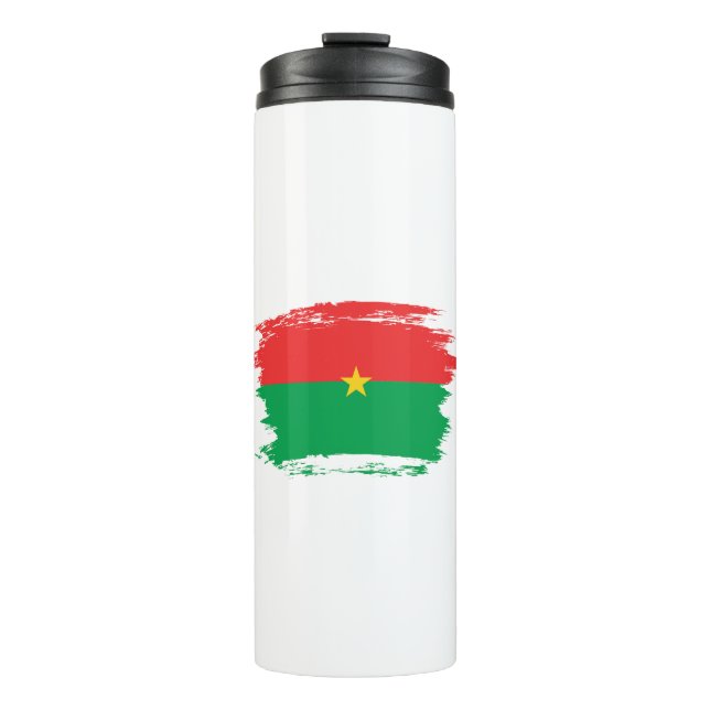 Flagge Burkina Faso Thermosbecher (Vorderseite)