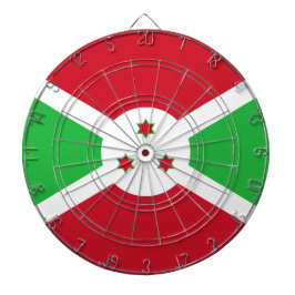 Flagge Burundis Dartscheibe
