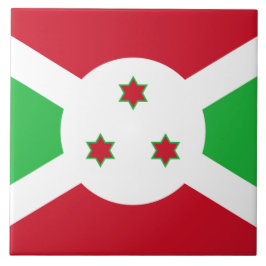 Flagge Burundis Fliese
