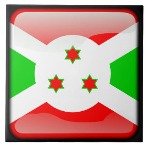 Flagge Burundis Fliese