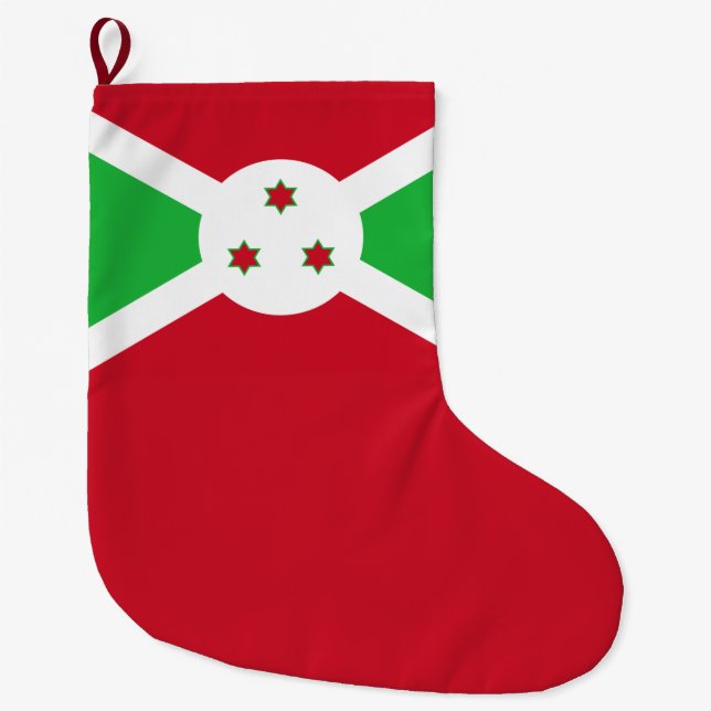 Flagge Burundis Großer Weihnachtsstrumpf (Vorderseite)