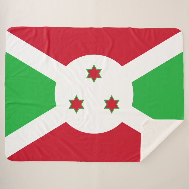 Flagge Burundis Sherpadecke (Vorderseite (Horizontal))