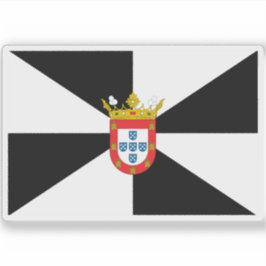 Flagge Ceutas Aufkleber