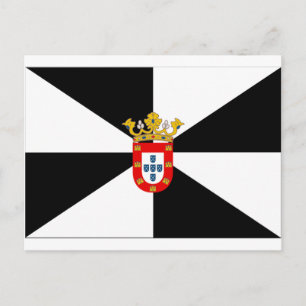 Flagge Ceutas (Spanien) Postkarte