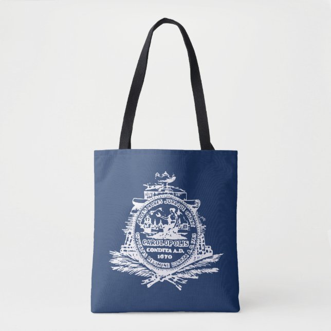 Flagge Charleston, South Carolina Tote Bag Tasche (Vorderseite)