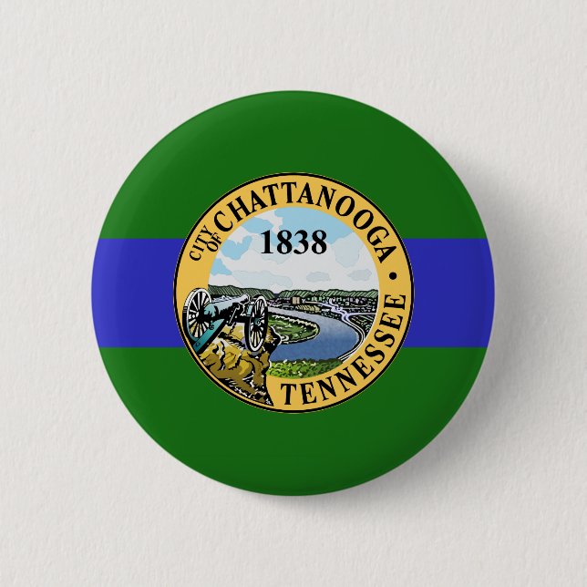 Flagge Chattanooga, Tennessee-Button Button (Vorderseite)