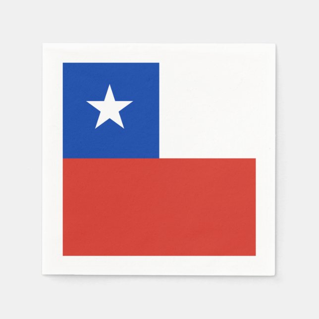 Flagge: Chile Serviette (Vorderseite)