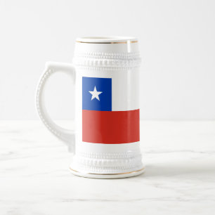 Flagge Chiles Bierglas