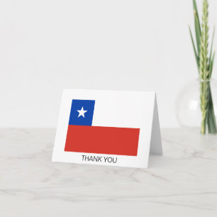 Flagge Chiles Dankeskarte