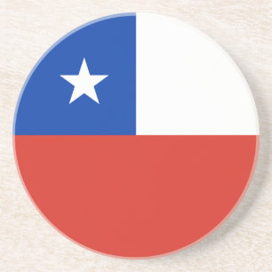 Flagge Chiles Getränkeuntersetzer