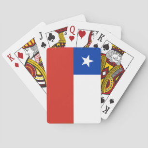 Flagge Chiles Spielkarten
