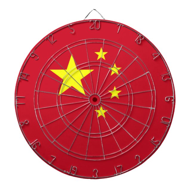 Flagge Chinas Dartscheibe (vorne)