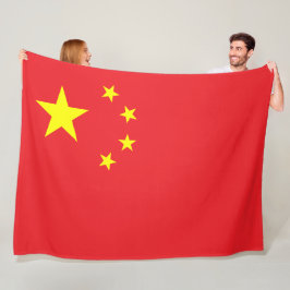 Flagge Chinas Fleecedecke