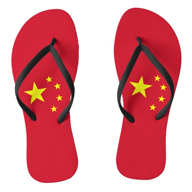 Flagge Chinas Flip Flops (Fußbett)