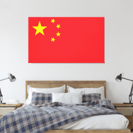 Flagge Chinas Leinwanddruck